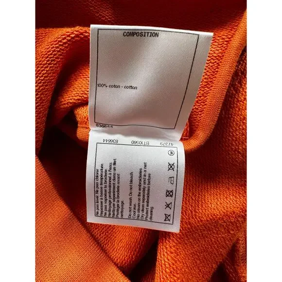 Chanel Pharrell Orange Embroidered Graphics Hoodie - Picture 7 of 8